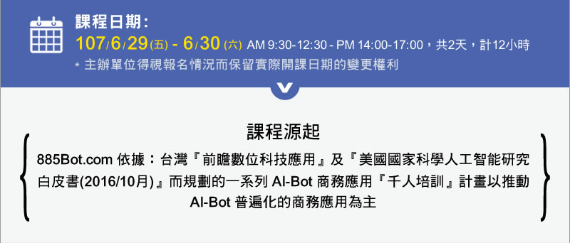 人工智能(AI-Bot)商務應用-經理人班